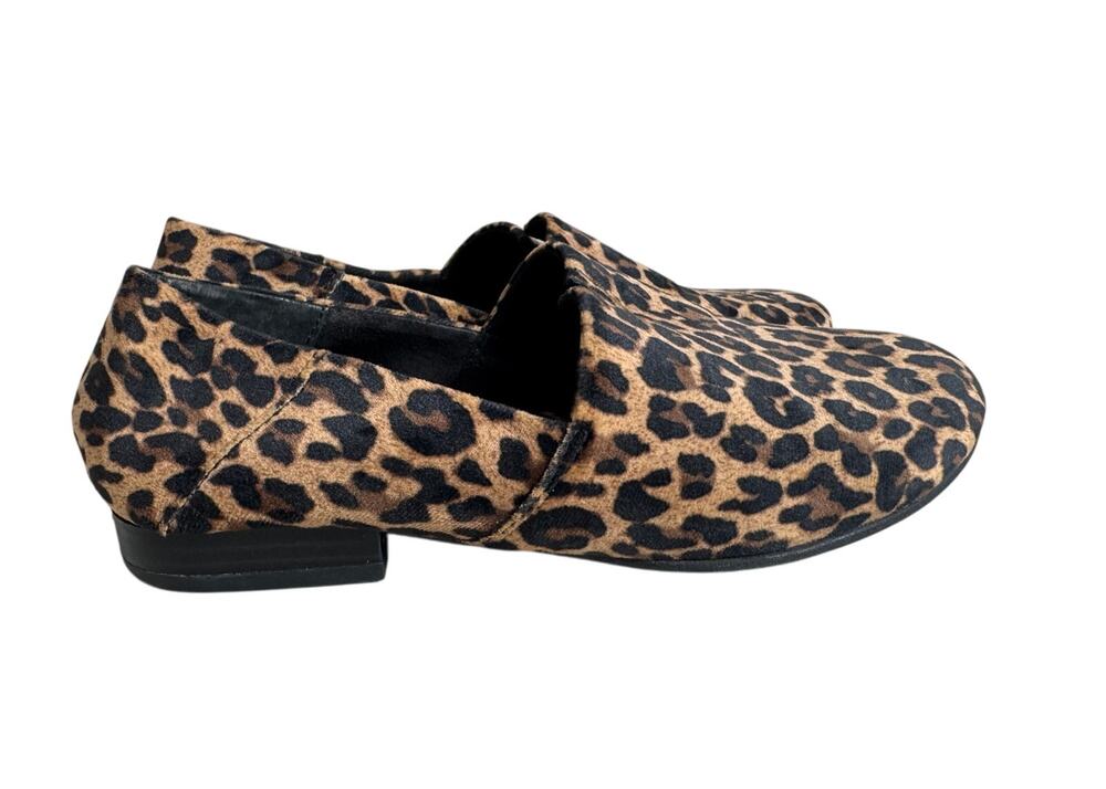 B.O.C. Suree loafers velvet black brown tan animal print slip on flats Sz 7M